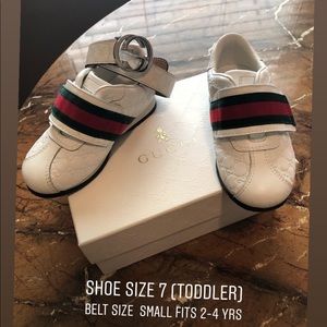 Gucci shoes and belt
